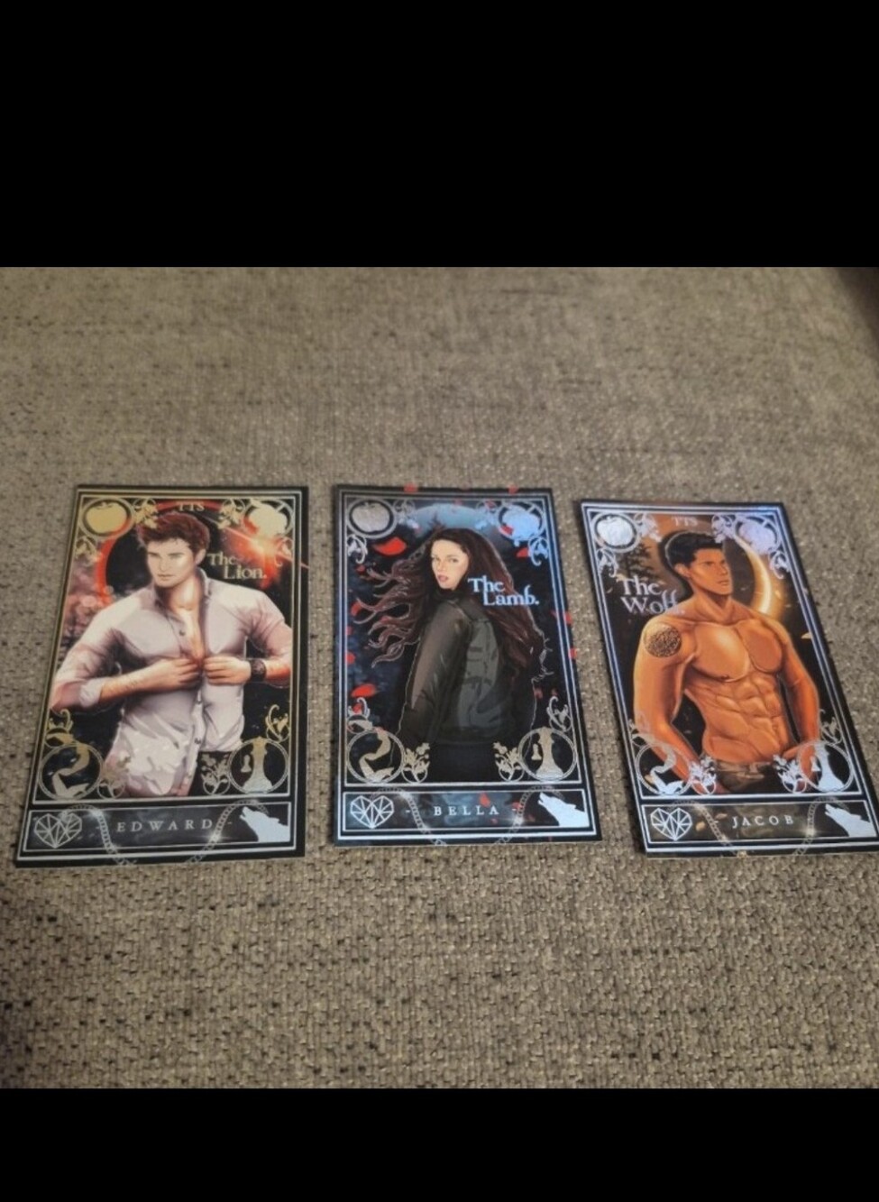 Jemlin C The Twilight Saga Tarot Cards Edward, Bella, Jacob